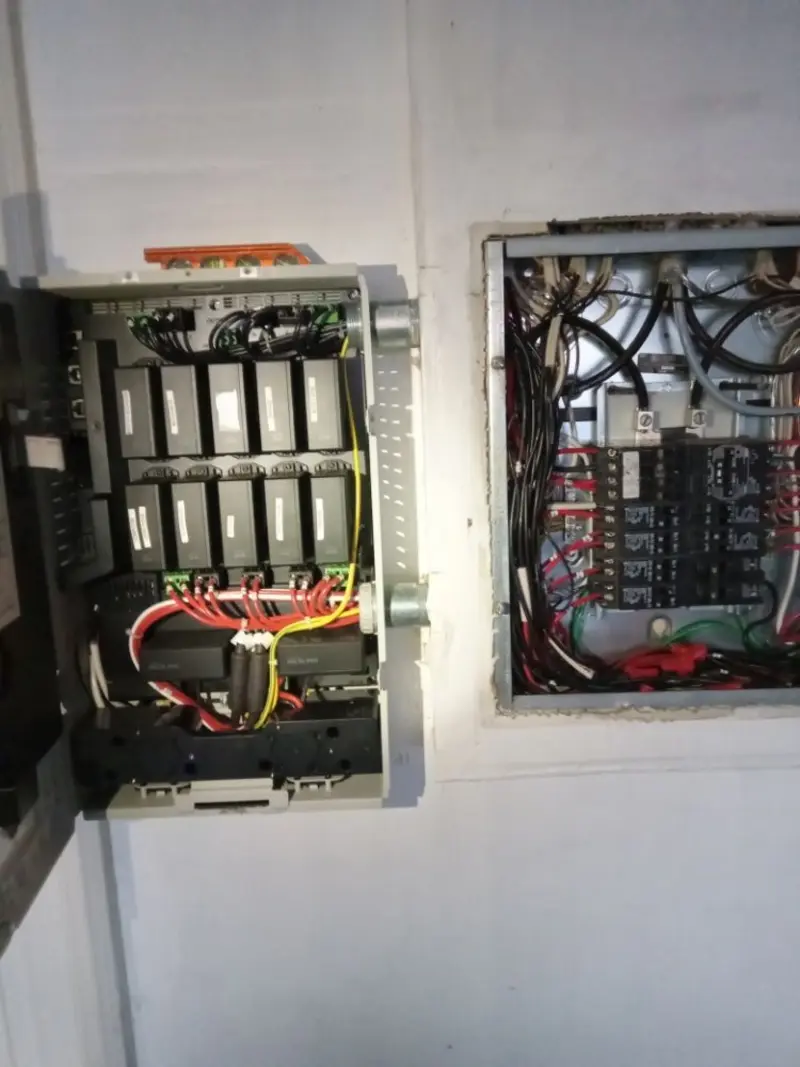 Electrical panel upgrade completed for Security Camera Wiring in Kansas City
